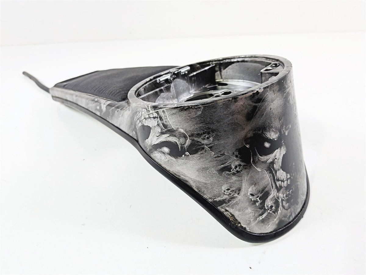 1990 Harley Touring FLHTC Electra Glide Tank Cover Custom Skull Paint 61282-03 {{ shop.shopifyCountryName }} - Mototech271