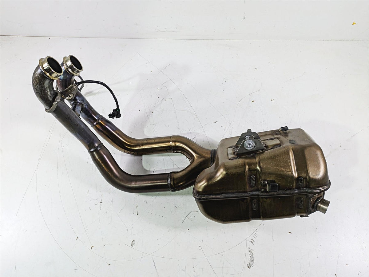 2021 Aprilia RS660 Exhaust Pipe Header Chamber Assembly 2B005290 {{ shop.shopifyCountryName }} - Mototech271