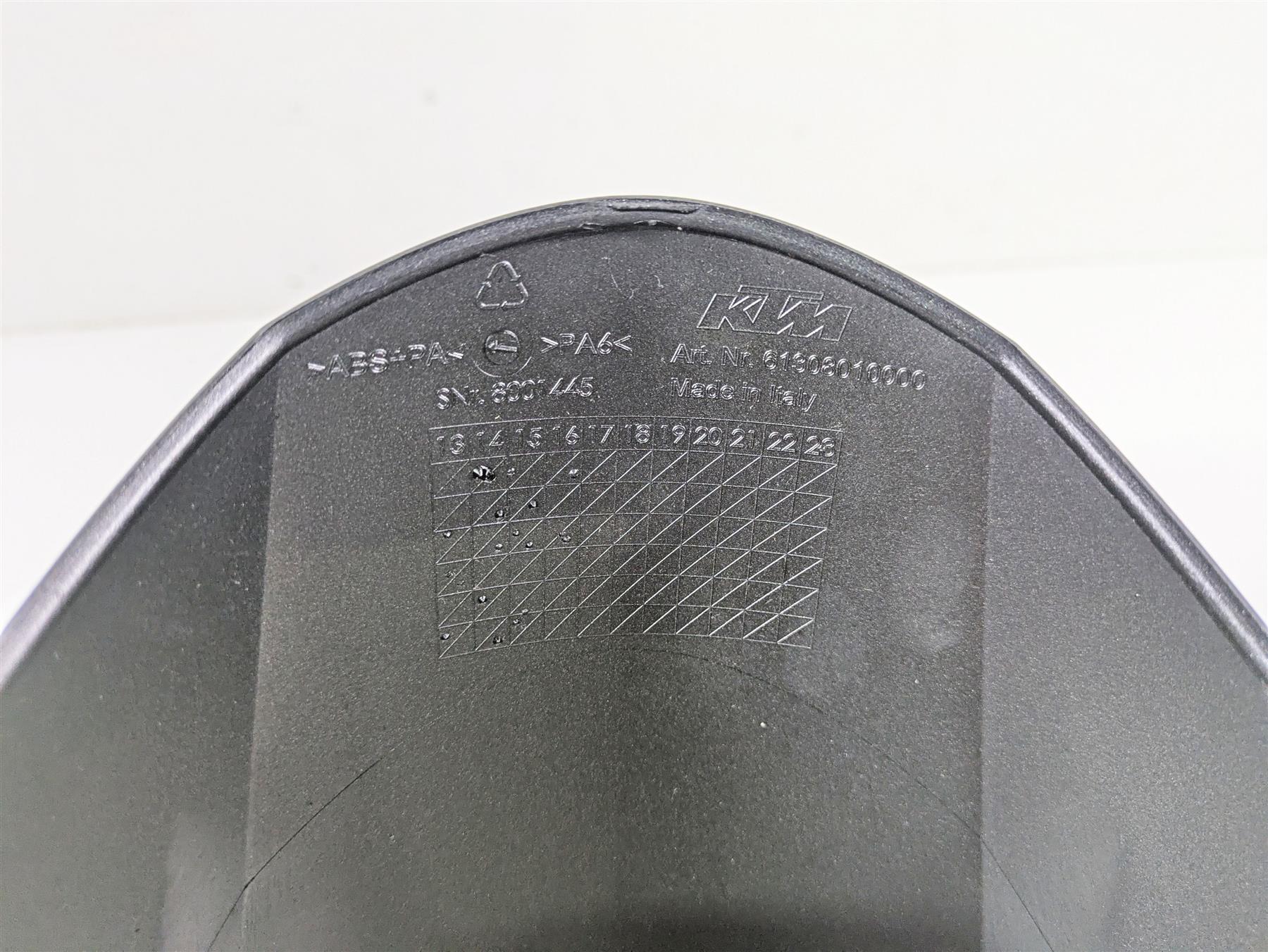 2017 KTM 1290 Super Duke GT Front Fender Black 61308010000 {{ shop.shopifyCountryName }} - Mototech271