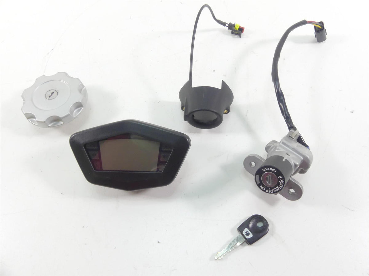 2008 Ducati Hypermotard 1100 Speedometer Ignition Switch Key Set - 4K 40610584A {{ shop.shopifyCountryName }} - Mototech271
