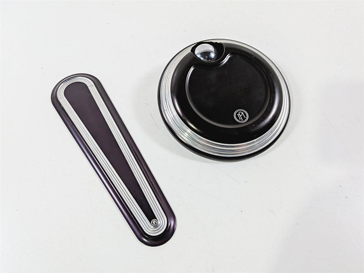 2017 Harley Touring FLHXS Street Glide Performance Machine Tank Cover Fuel Door {{ shop.shopifyCountryName }} - Mototech271