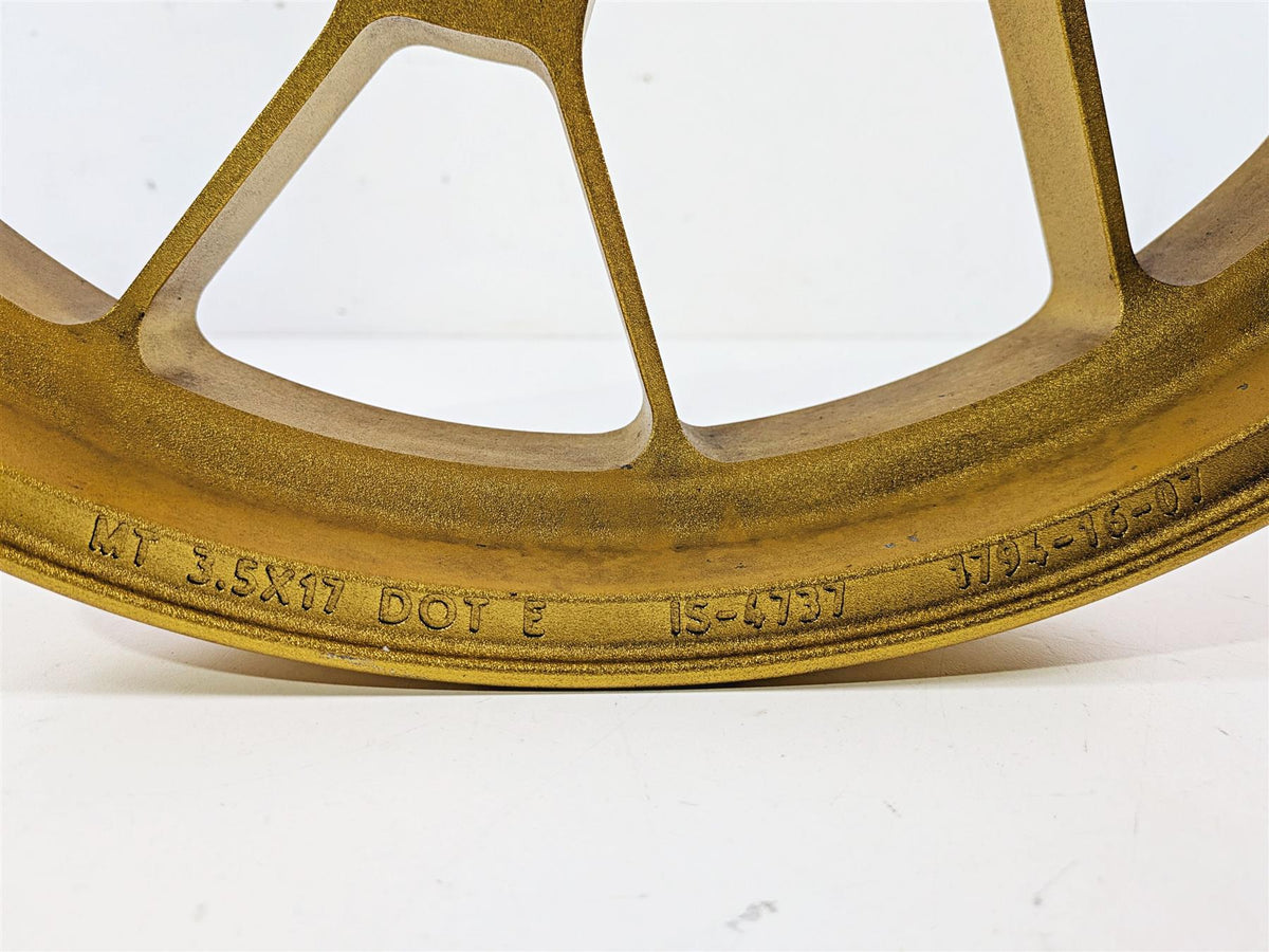 2008 Aprilia RSVR 1000 Factory Front Wheel Rim 17x3.5 Gold Evo Forged 853375 {{ shop.shopifyCountryName }} - Mototech271