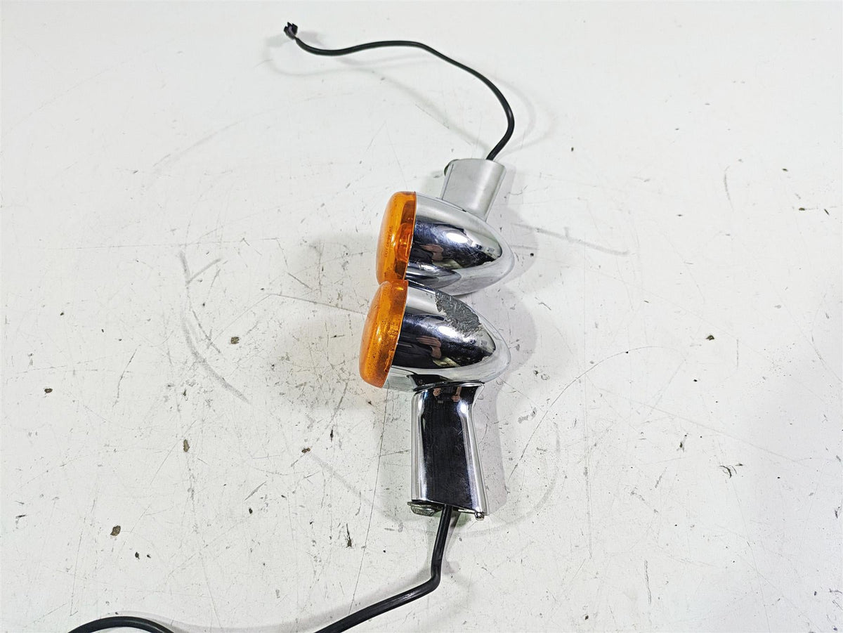 2005 Harley Softail FLSTFSE CVO Fat Boy Rear Blinker Turn Signal Set 69196-03 {{ shop.shopifyCountryName }} - Mototech271