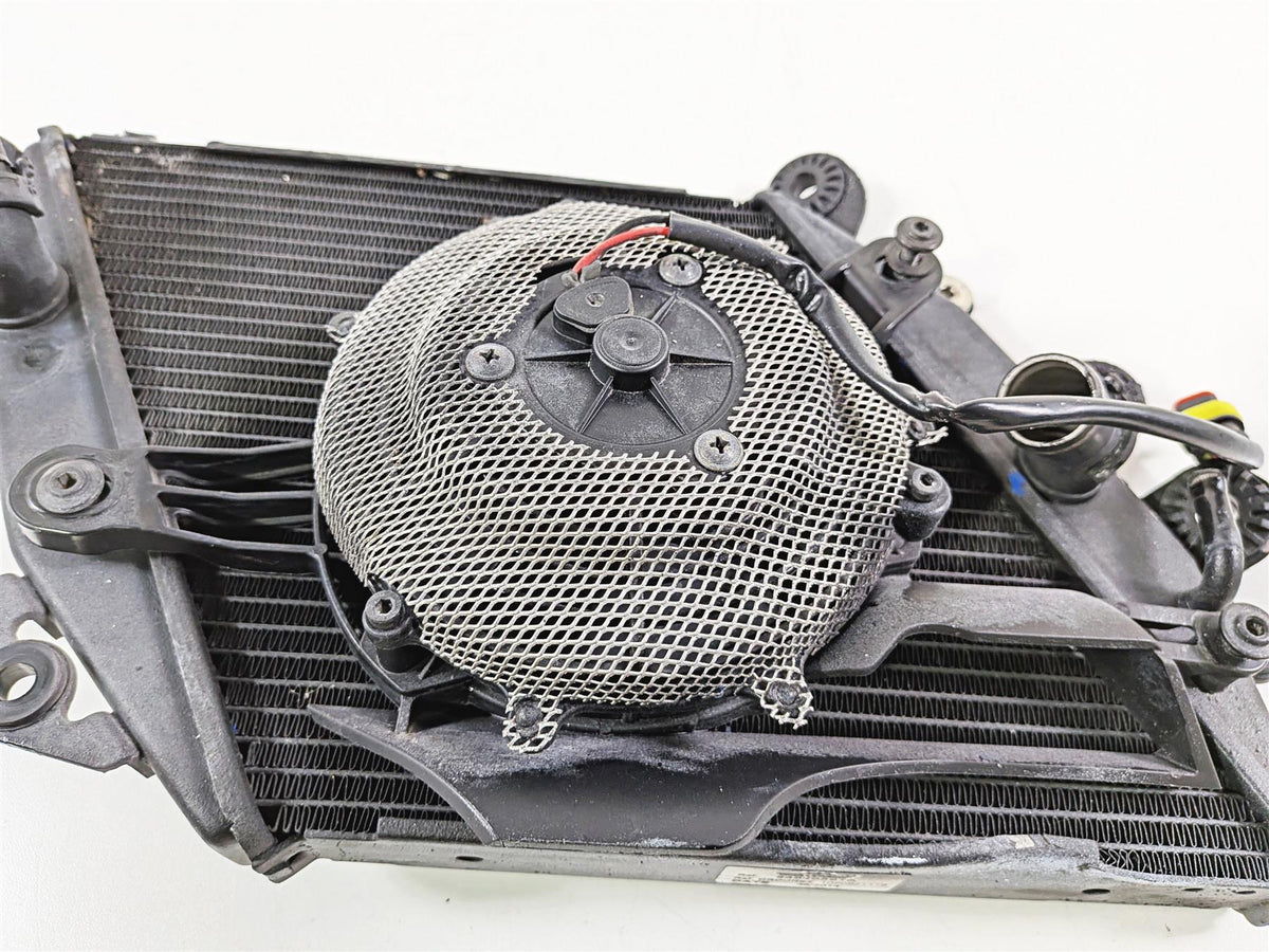 2015 Ducati Diavel Dark Left Coolant Radiator Fan Set 54840891B-Mototech271