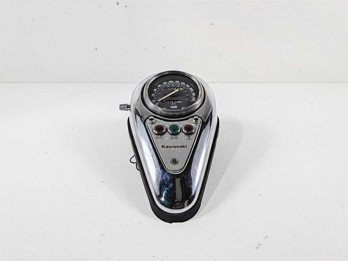 2005 Kawasaki EN500 Vulcan Speedometer Gauge 17K & Tank Cover Set 25005-1708 {{ shop.shopifyCountryName }} - Mototech271