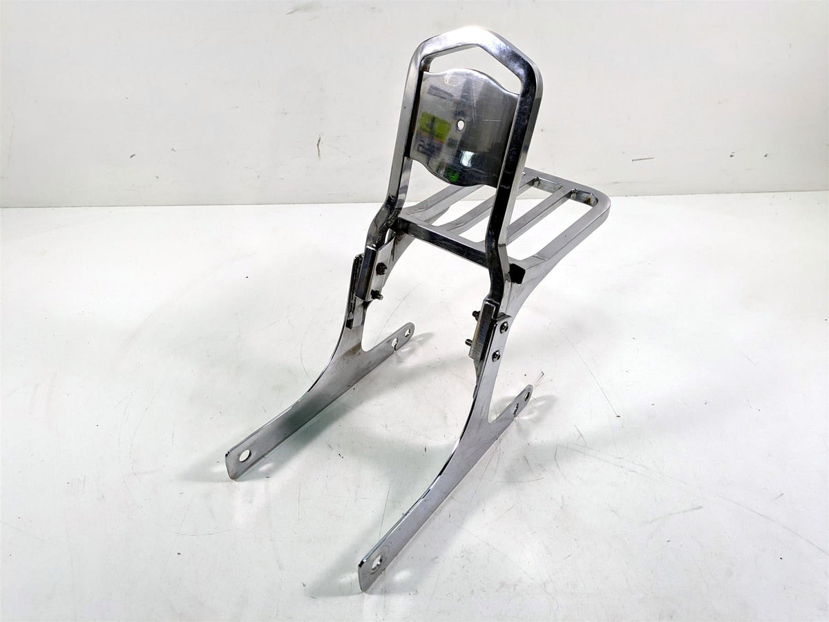 2000 Harley Dyna FXDL Low Rider Rear Chrome Sissy Bar Backrest Luggage Six Pack Rack {{ shop.shopifyCountryName }} - Mototech271