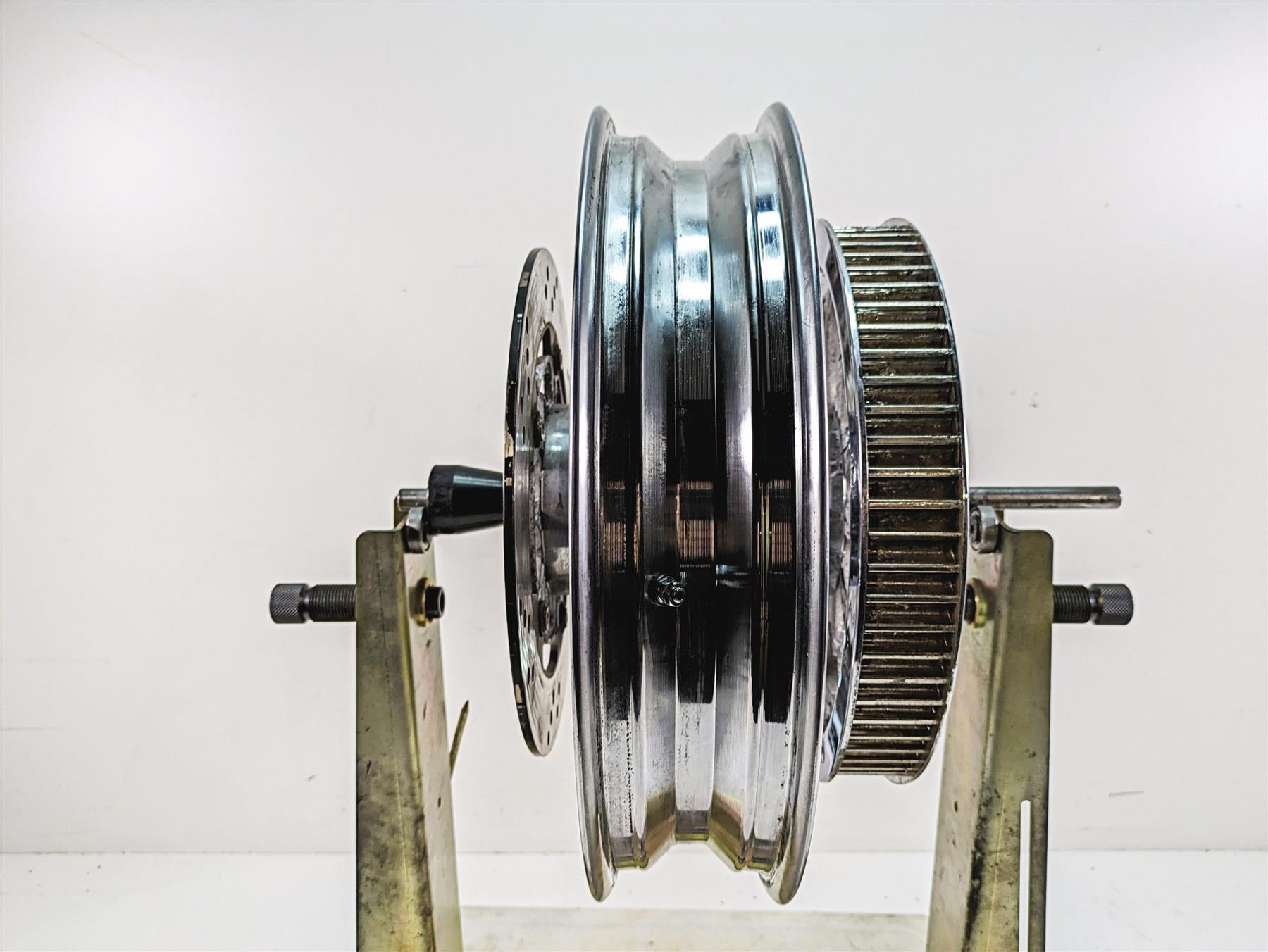 1999 Harley Dyna FXDL Low Rider 16x3 Custom Thorn Chrome Rear Wheel Rim ...