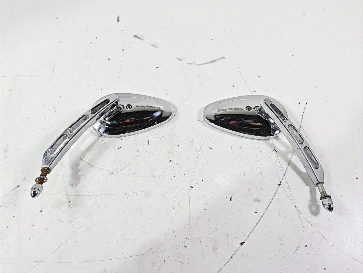 2007 Harley Touring FLHTCU SE CVO E-Glide Chrome Mirror Set - Pits 91951-07 {{ shop.shopifyCountryName }} - Mototech271