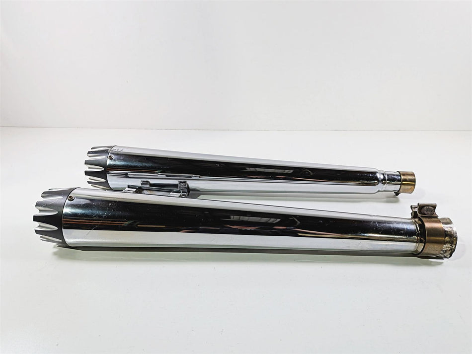 2018 Harley FLHTCU Touring Electra Glide Aftermarket Megaphone Slip On Mufflers-Mototech271