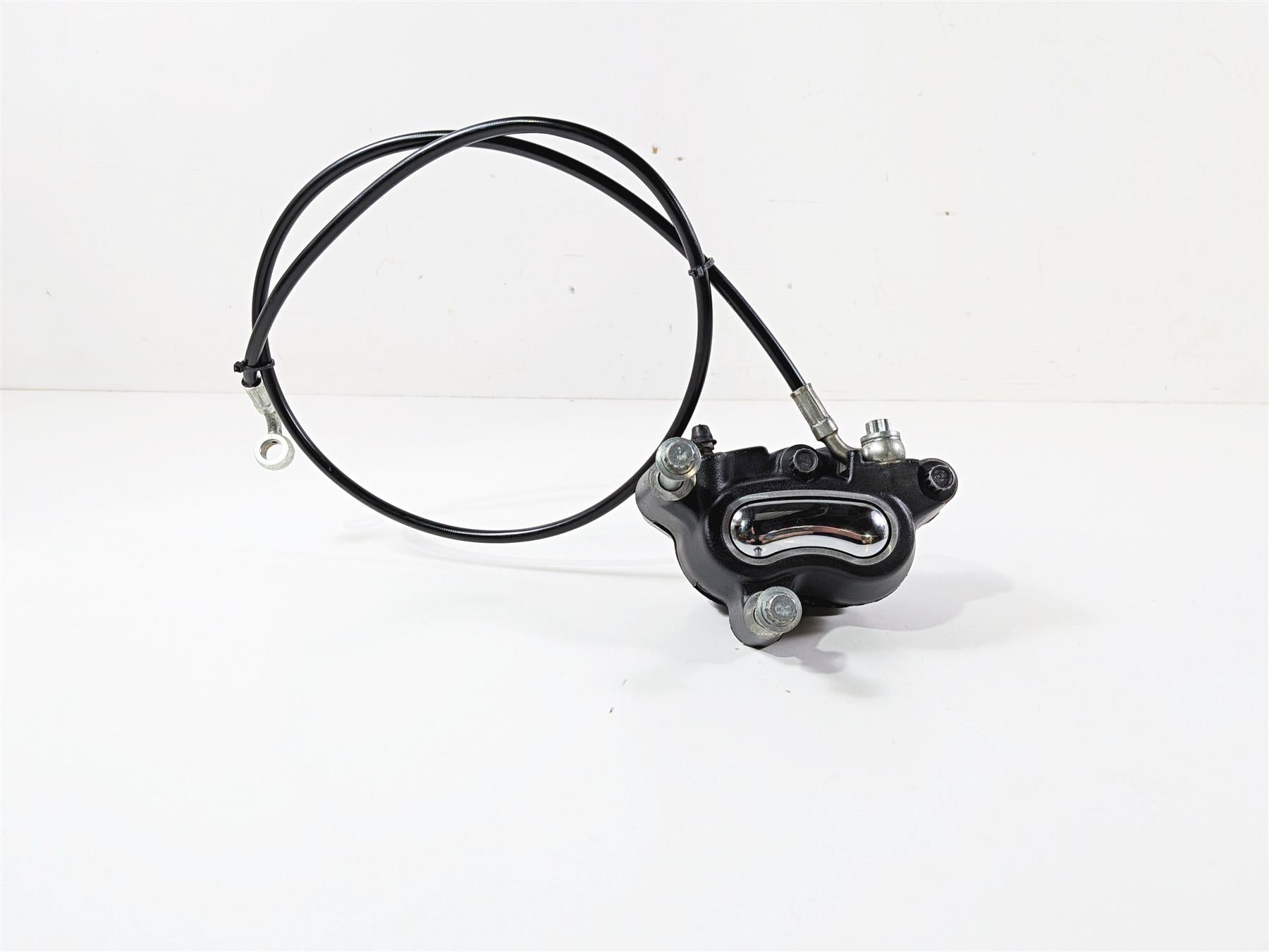2009 Harley FXCWC Softail Rocker Front Brake Caliper + Line - Read 44464-08 {{ shop.shopifyCountryName }} - Mototech271