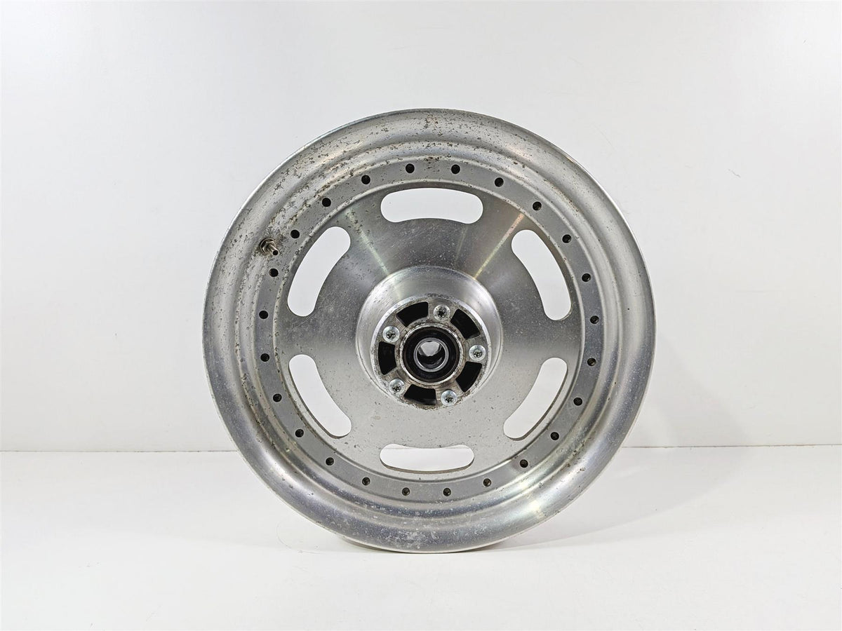 2011 Harley FXDF Dyna Fat Bob Front Wheel Rim 16x3 Straight Slotted 43300172 {{ shop.shopifyCountryName }} - Mototech271