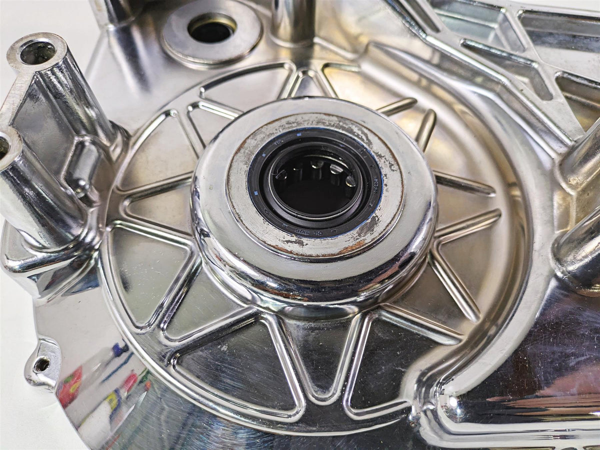 2002 Big Dog Pitbull Chrome Inner Primary Drive Clutch Cover {{ shop.shopifyCountryName }} - Mototech271