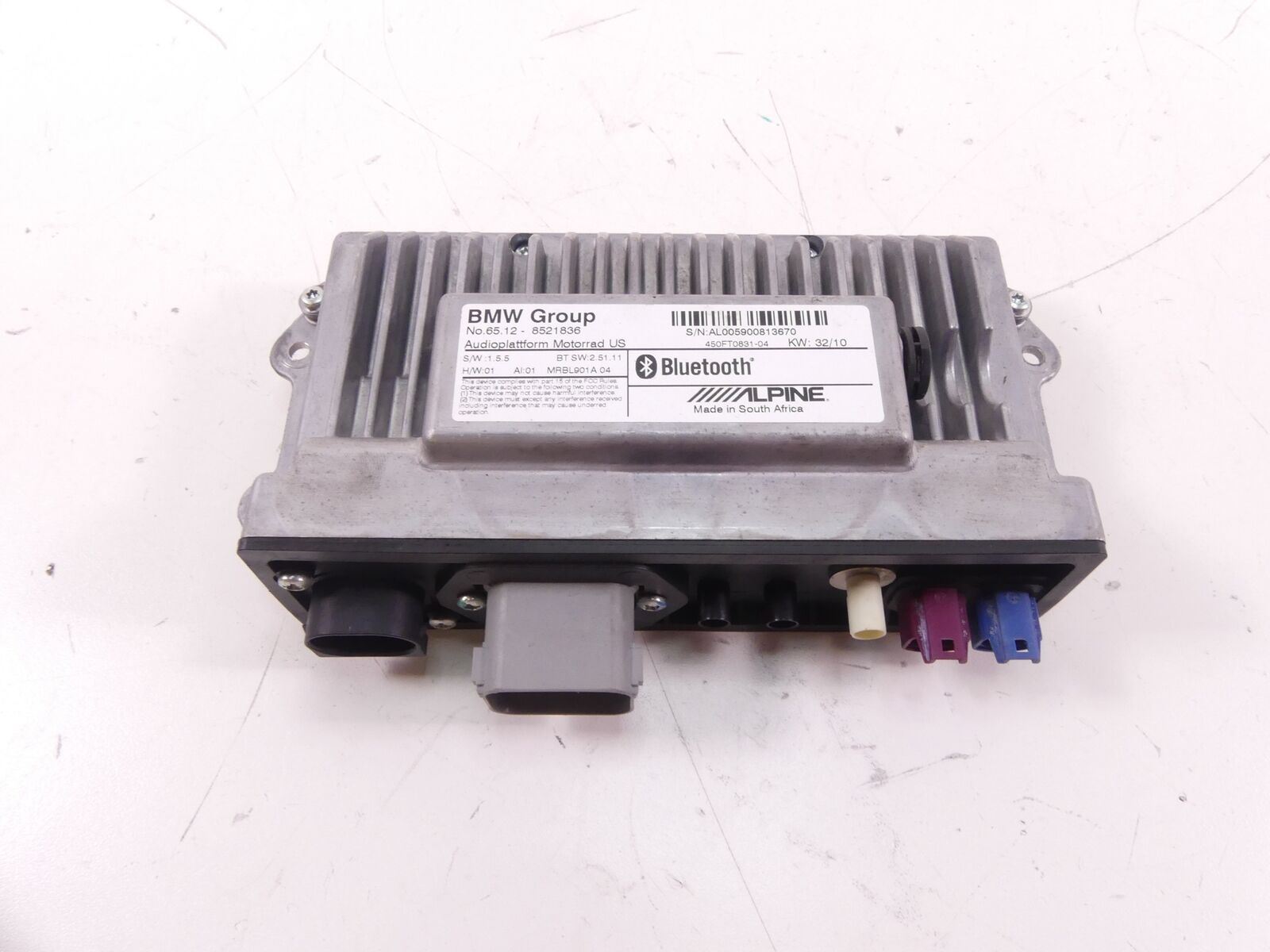 2011 BMW R1200RT K26 Radio Audio Control Multimedia Bluetooth Module 65128521836 {{ shop.shopifyCountryName }} - Mototech271