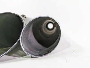 2008 Harley FLSTC Softail Heritage Slip On Slash Cut Exhaust Muffler Set - Read | Mototech271