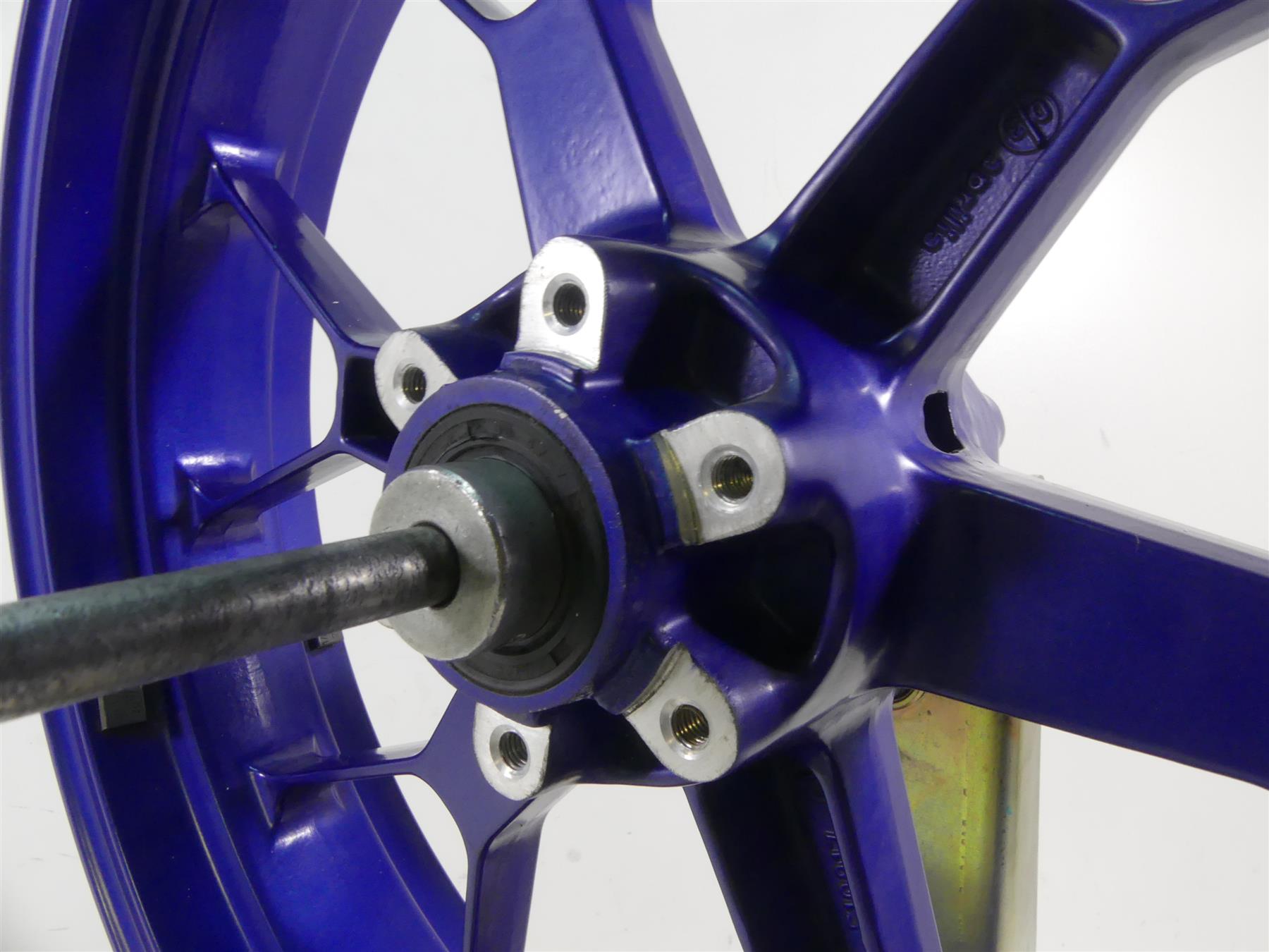 2004 Aprilia RSV1000 R Mille Straight Blue Front Wheel Rim 17x3.5 AP8108675 {{ shop.shopifyCountryName }} - Mototech271