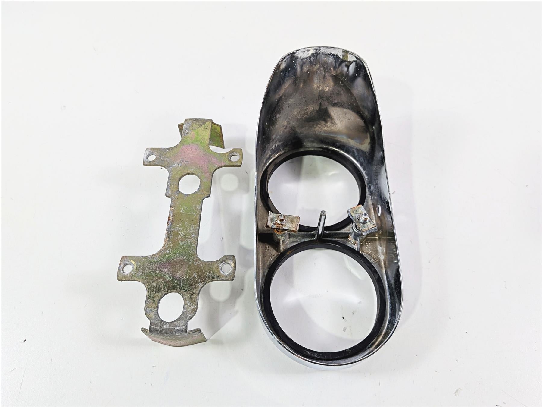 1998 Harley Dyna FXDL Low Rider Chrome Fuel Tank Dash Cover & Mount 67185-95 {{ shop.shopifyCountryName }} - Mototech271