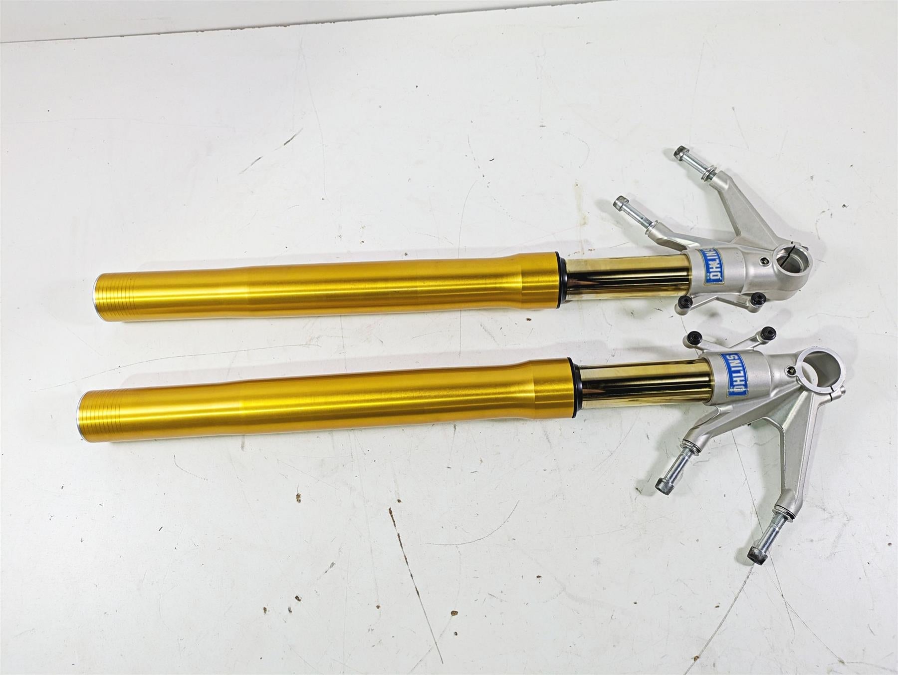 2008 Ducati SBK 1098 S Straight Ohlins Front Fork Leg Set