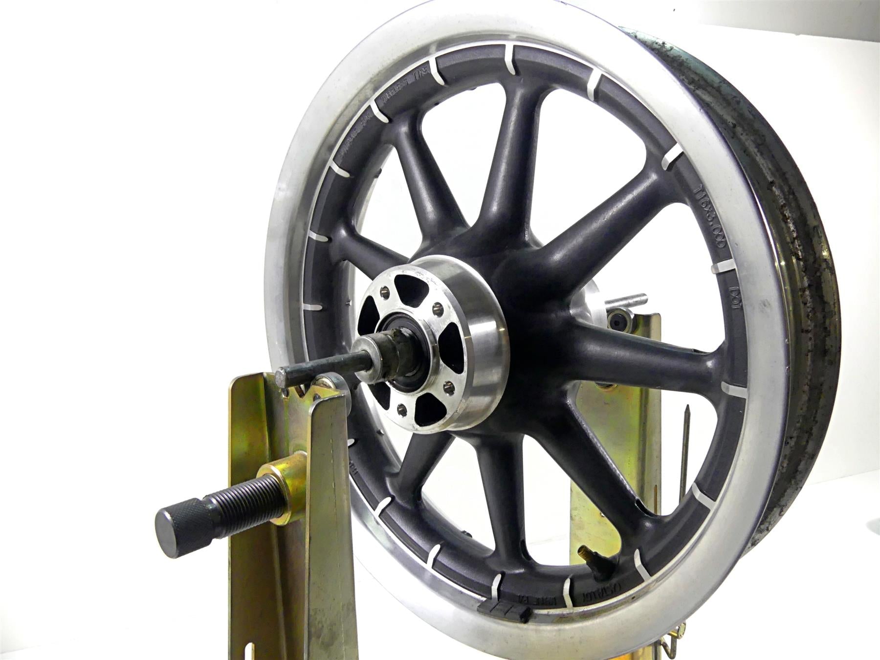 2003 Harley Touring FLHTCI E-Glide 100TH 16x3 9 Spoke Front Wheel Rim 43345-00 {{ shop.shopifyCountryName }} - Mototech271