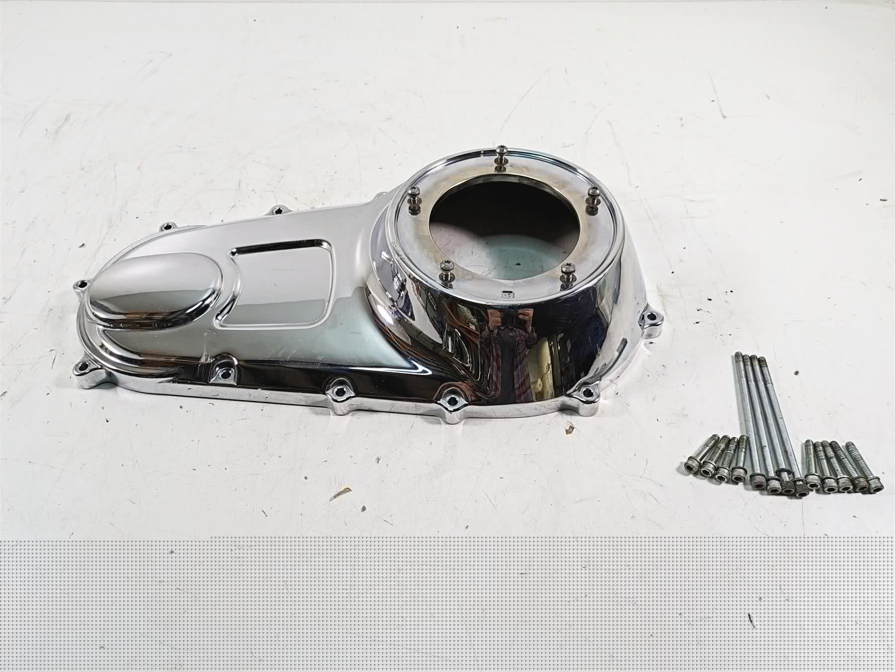 2013 Harley Touring FLHX Street Glide Outer Primary Clutch Cover -Read 60685-07 {{ shop.shopifyCountryName }} - Mototech271