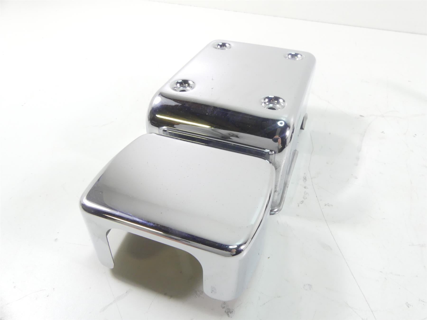 1995 Harley Dyna FXDL Low Rider Electrical Battery Chrome Cover Carrier 66347-91 {{ shop.shopifyCountryName }} - Mototech271