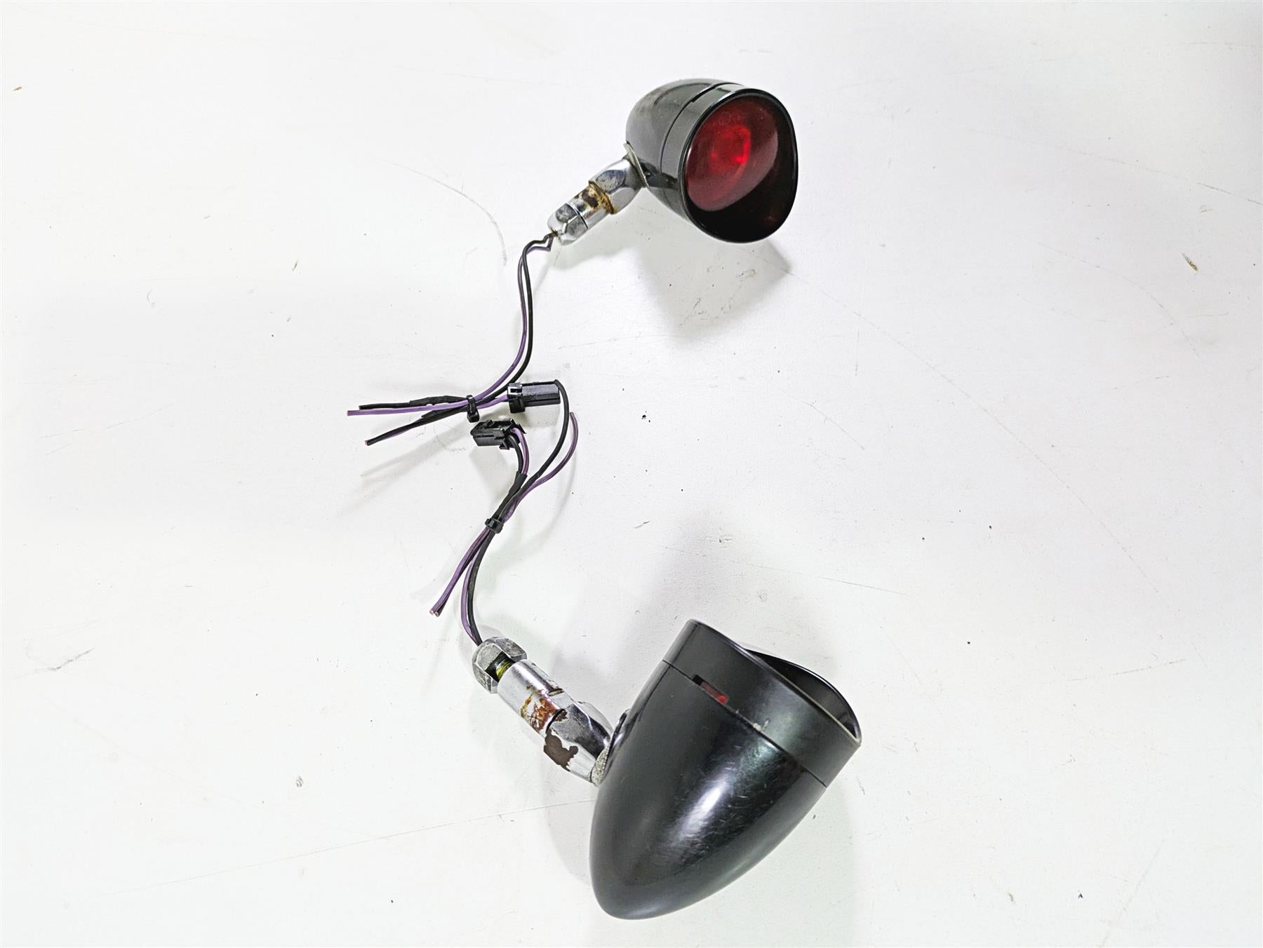 2008 Harley FLSTSB Cross Bones Rear Bullet Turn Signal Set - Read 69934-08 {{ shop.shopifyCountryName }} - Mototech271