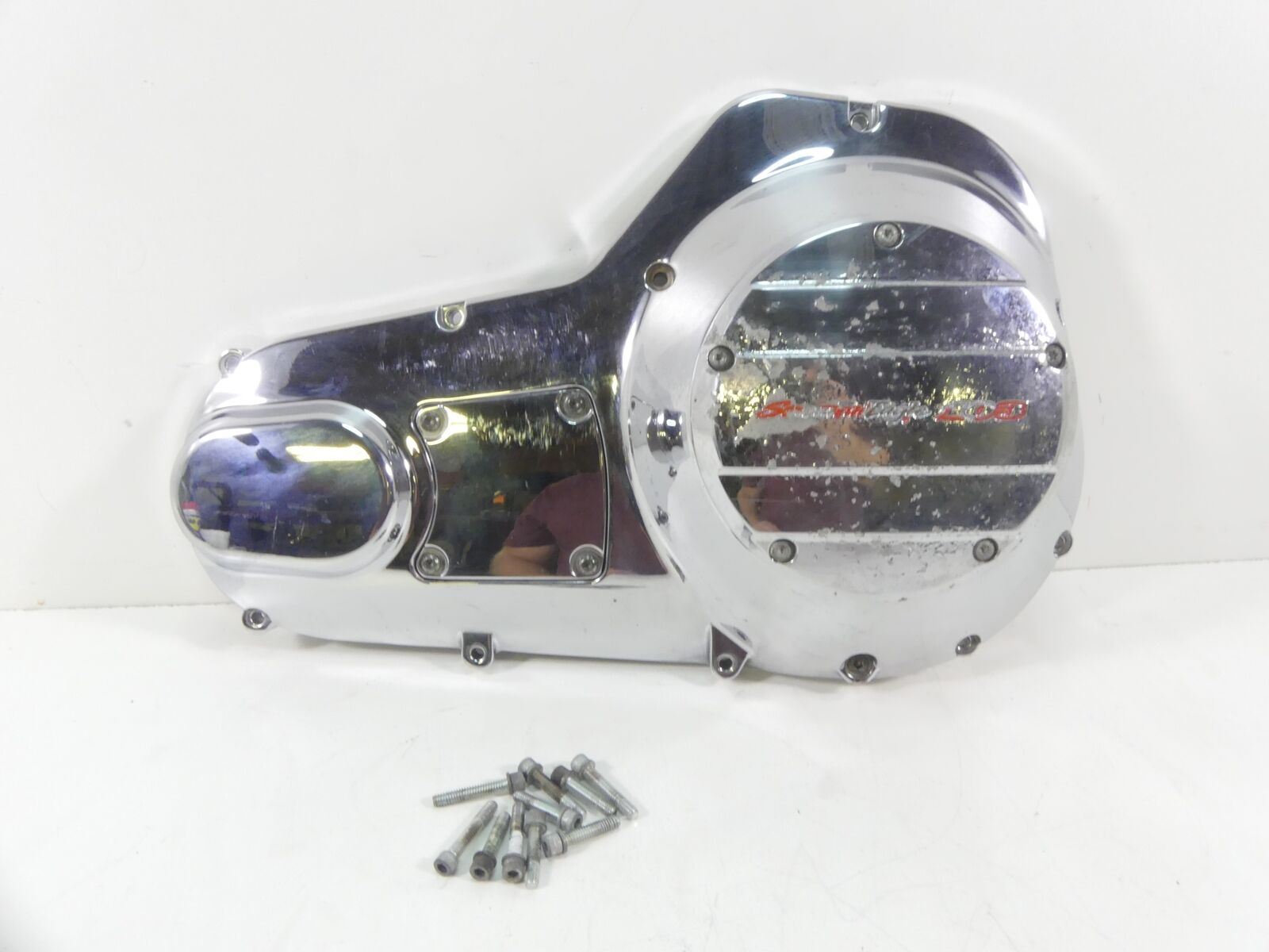 2006 Harley Touring FLHCU SE CVO Outer Primary Drive Clutch Cover 60685-04A {{ shop.shopifyCountryName }} - Mototech271