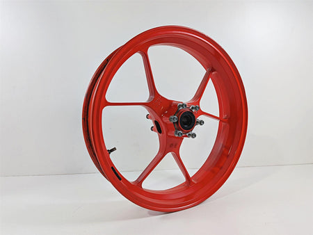 2016 Aprilia RSV 1100 Tuono V4 Factory Strgt Front Red 17x3.5 Wheel Rim 2B002105 {{ shop.shopifyCountryName }} - Mototech271