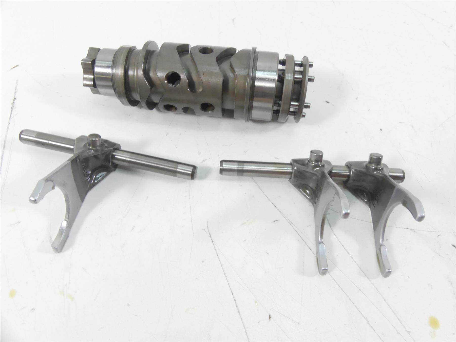 2015 Ducati Diavel Carbon Red Transmission Shift Drum Gearbox Gears Set 18220521 {{ shop.shopifyCountryName }} - Mototech271