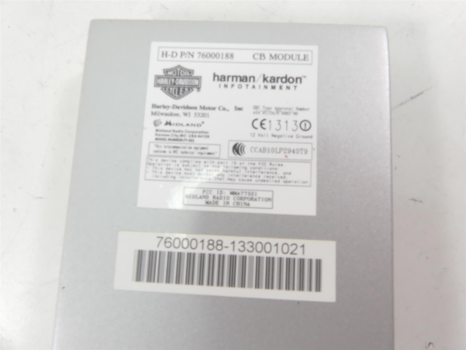 2014 Harley Touring FLHTK Electra Glide Harman Kardon Cb Module Unit 76000188 {{ shop.shopifyCountryName }} - Mototech271