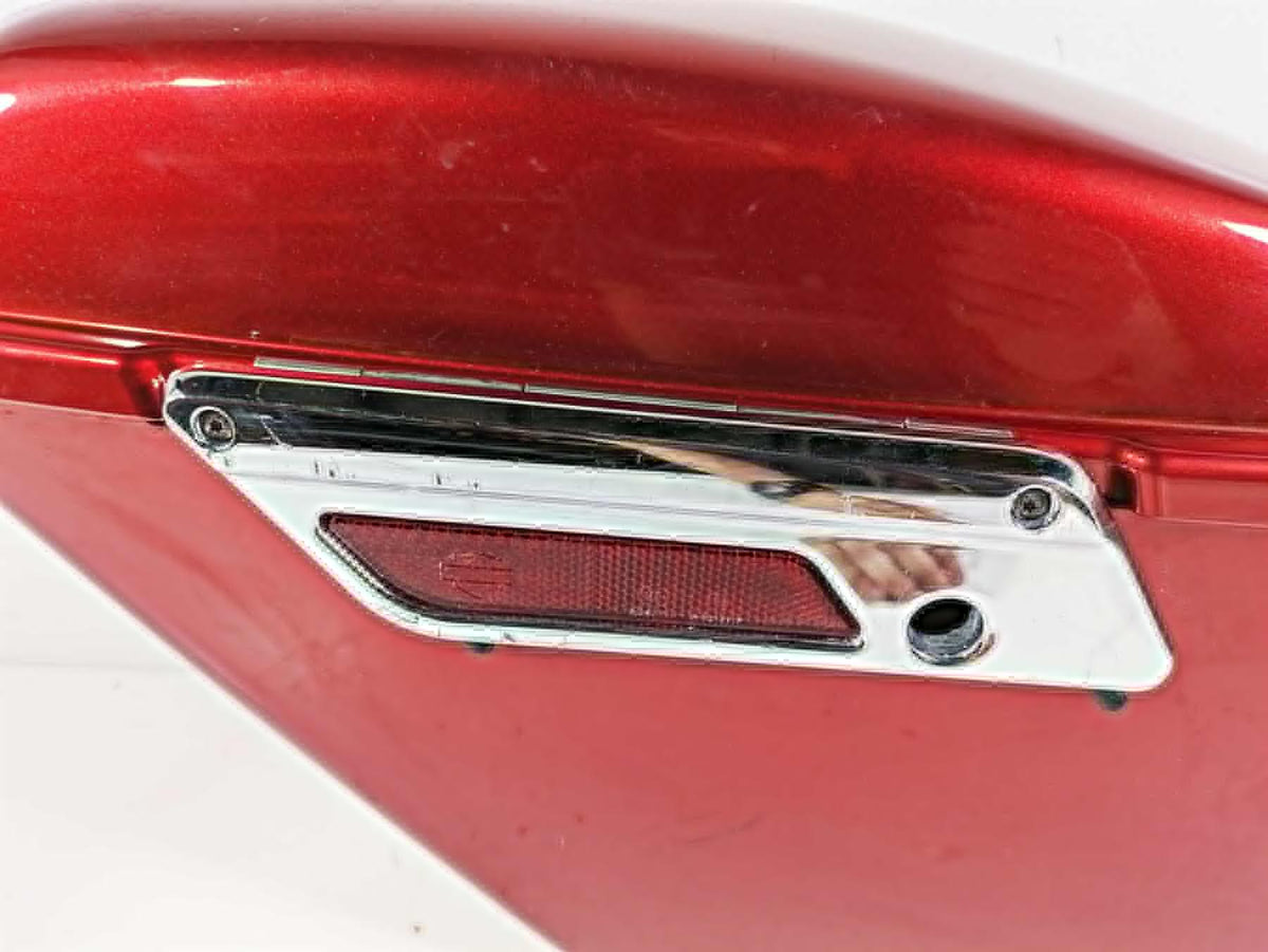 2012 Harley FLD Dyna Switchback Left Saddlebag Saddle Bag Red 90200019BDK {{ shop.shopifyCountryName }} - Mototech271