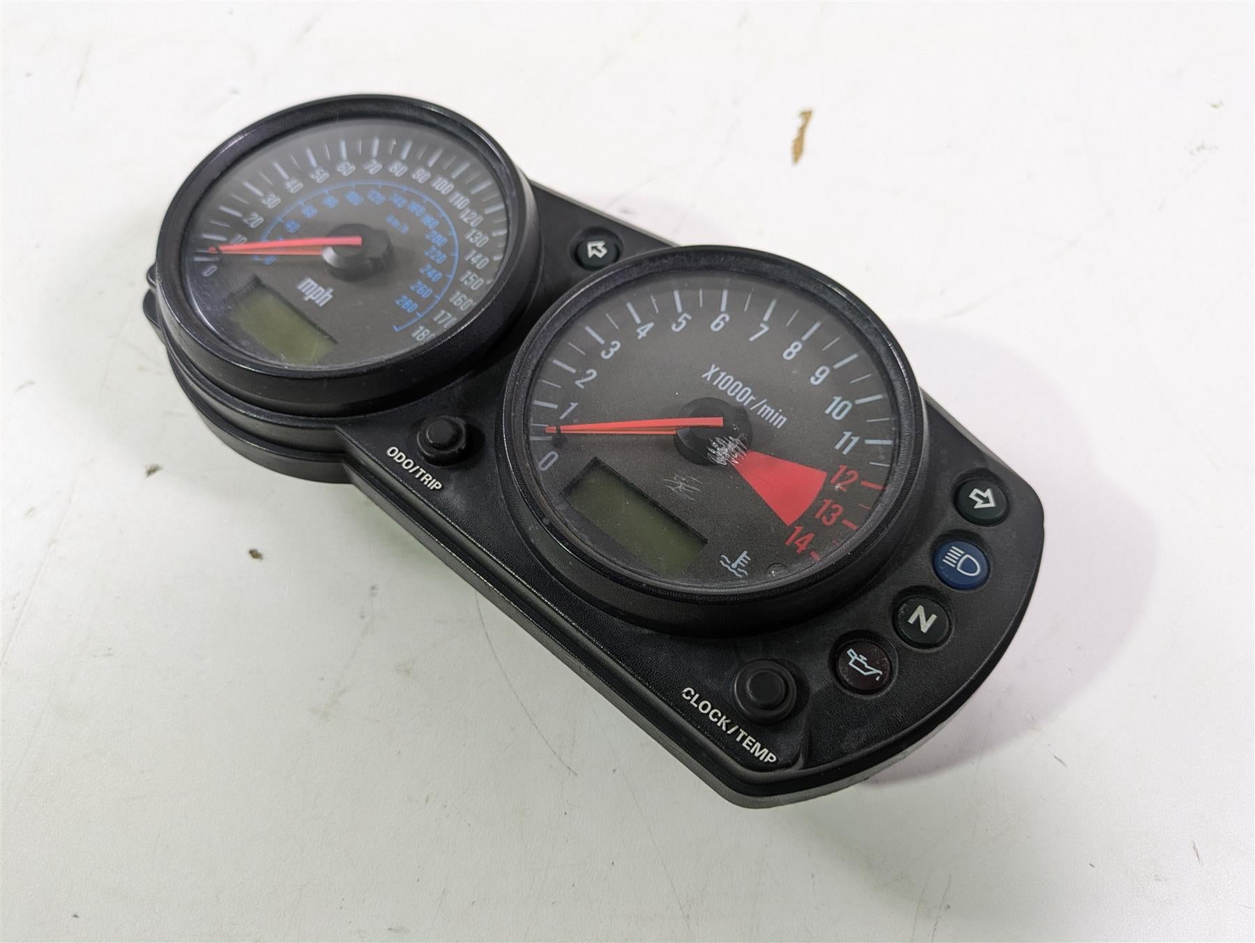 ＫＵ 2003 Kawasaki ZX9R Ninja Gauges Speedometer 75K Instrument Cluster