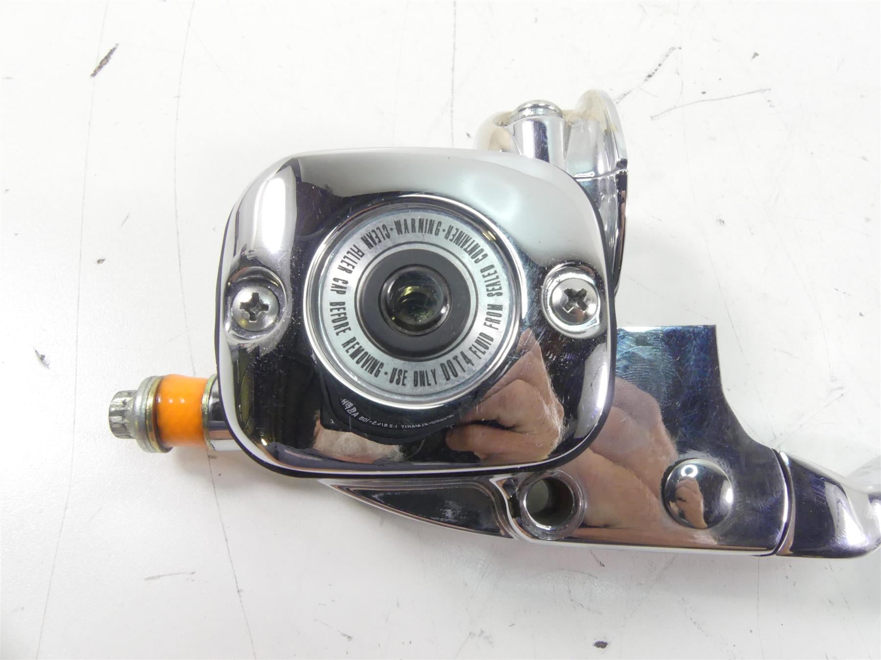 2007 Harley FLHTCU SE2 CVO Electra Glide Chrome Clutch Master Cylinder 46113-02D {{ shop.shopifyCountryName }} - Mototech271