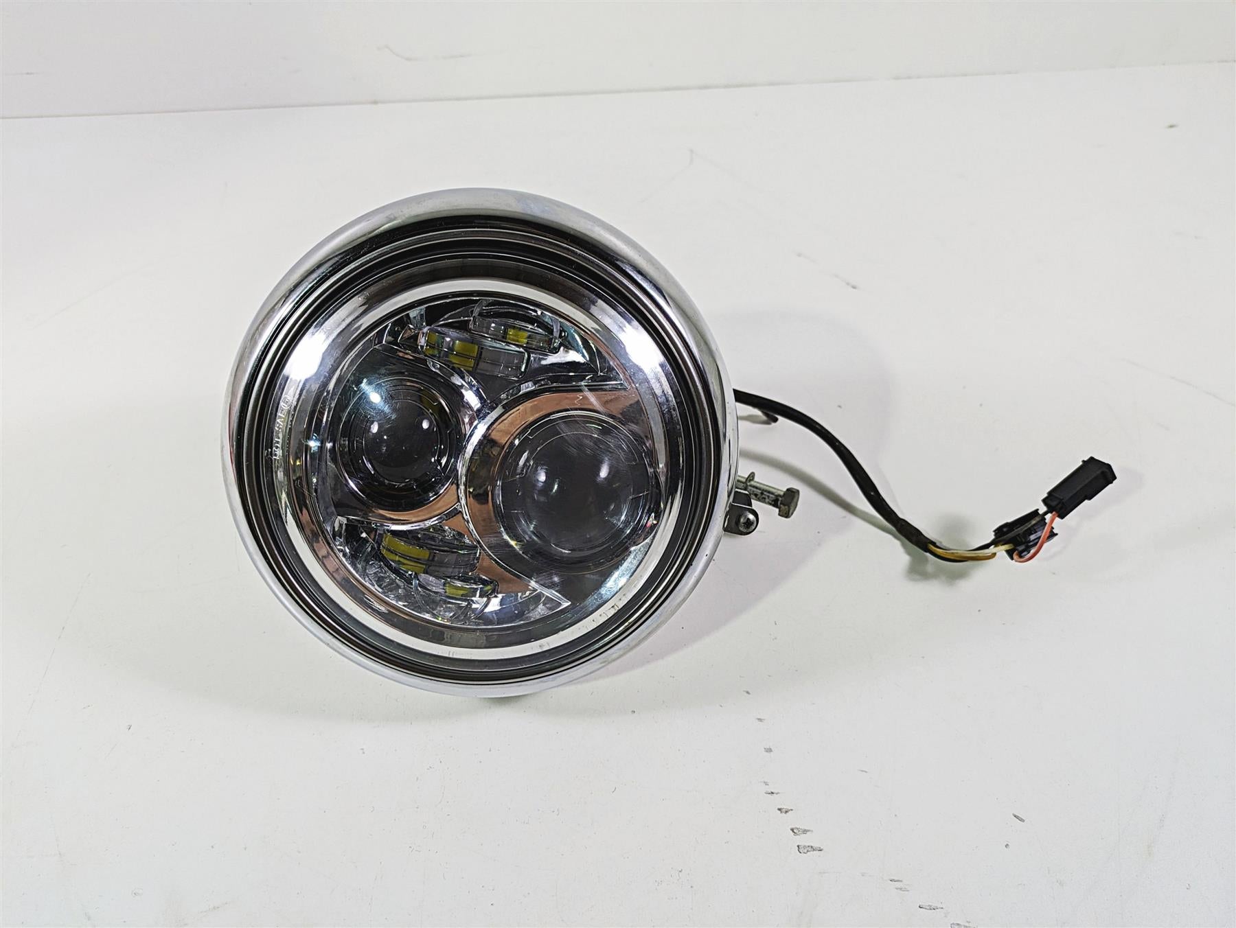 2008 Harley FLSTC Softail Heritage Led Headlight Lamp & Bracket 69748-05B {{ shop.shopifyCountryName }} - Mototech271