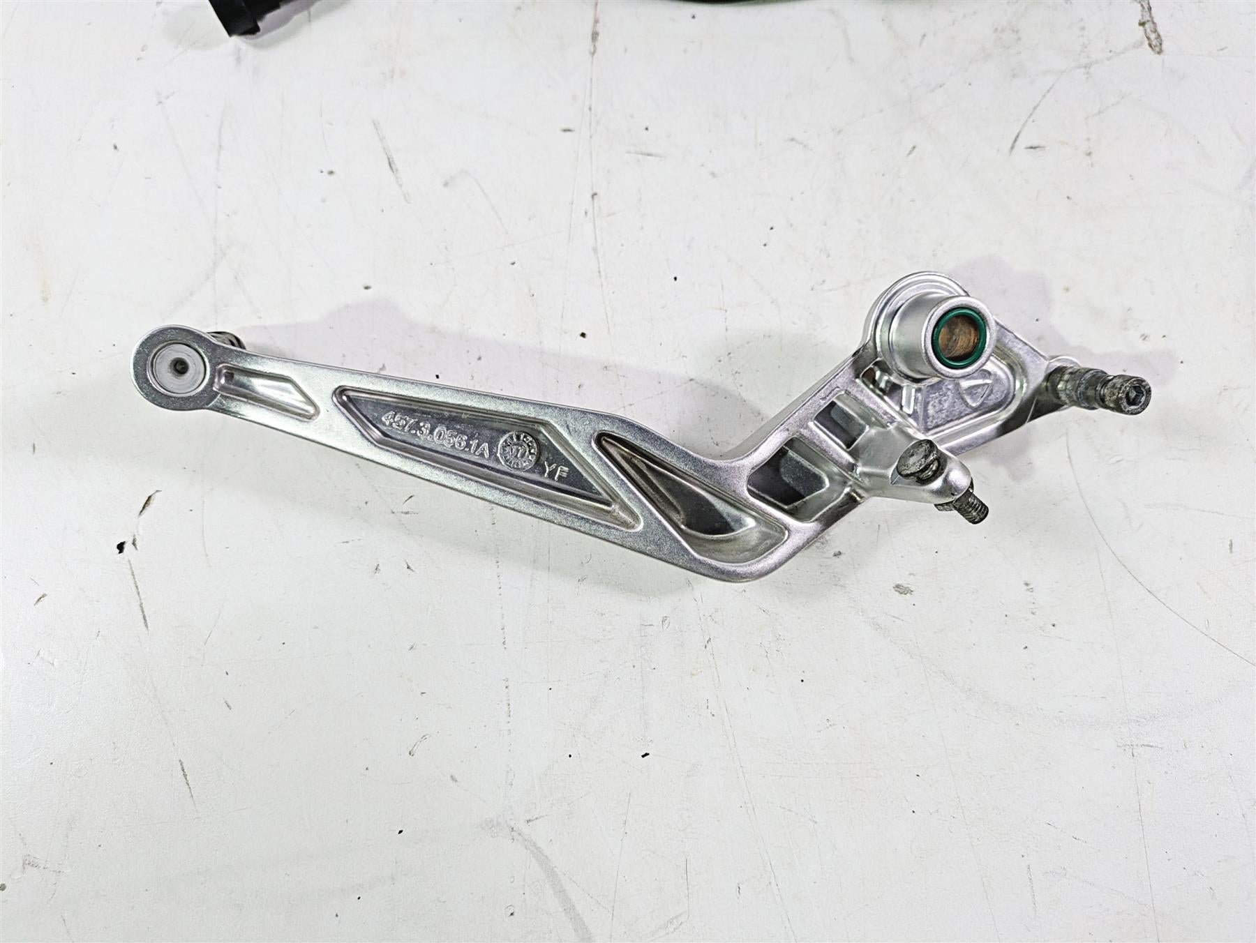 2018 Ducati Hypermotard 939 SP Right Foot Peg Bracket & Brake Pedal 82412101CA {{ shop.shopifyCountryName }} - Mototech271