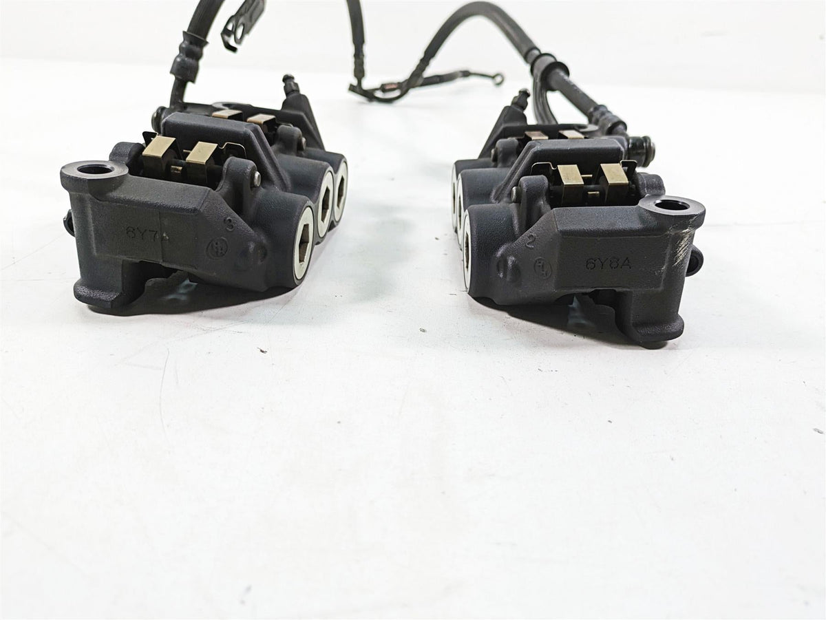 2007 Yamaha R1 YZFR1 6 Piston Front Brake Caliper + Lines Set 4C8-2580T-00-00 {{ shop.shopifyCountryName }} - Mototech271