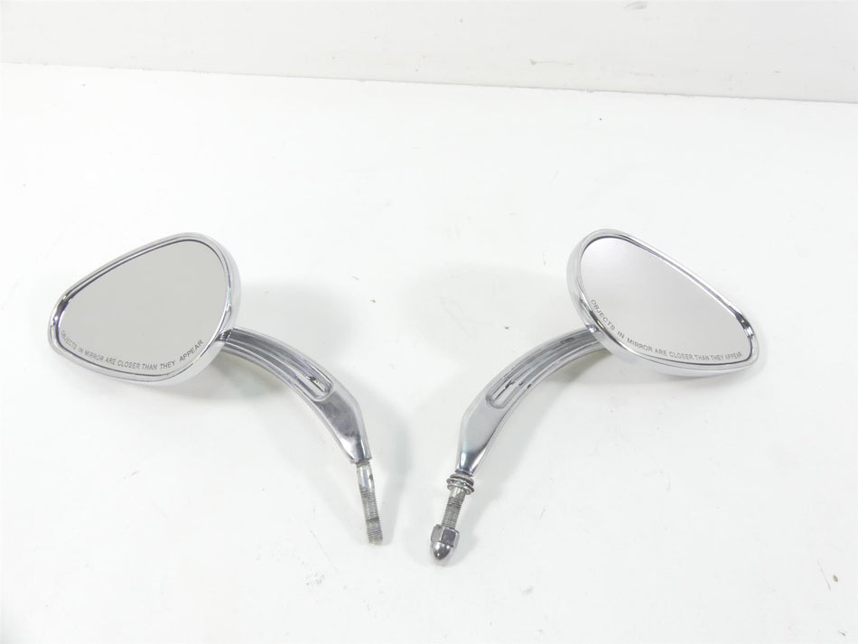 2004 Harley FLHTC SE CVO Electra Glide Nice Chrome Tear Drop Mirror Set 91928-03 {{ shop.shopifyCountryName }} - Mototech271
