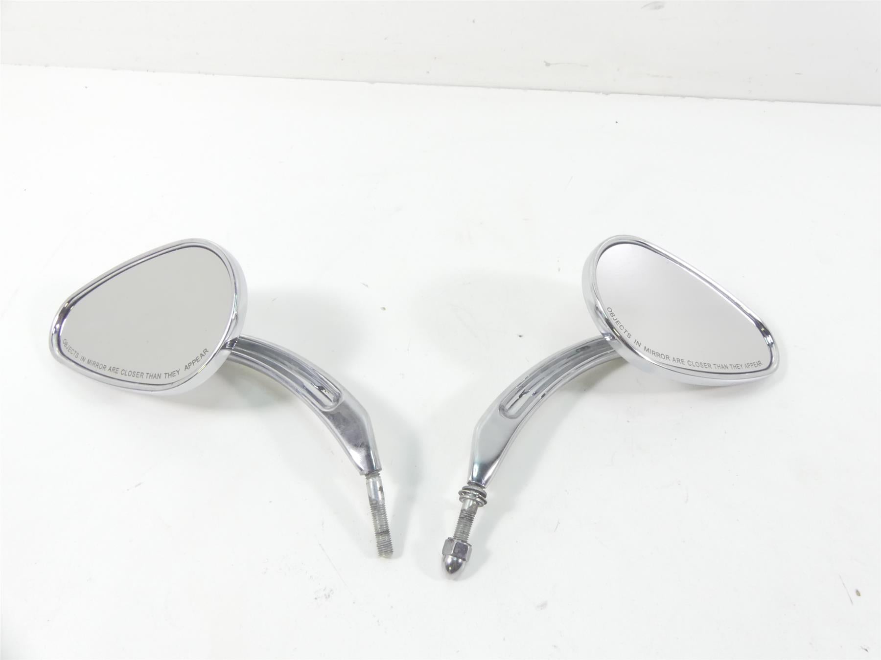 2004 Harley FLHTC SE CVO Electra Glide Nice Chrome Tear Drop Mirror Set 91928-03