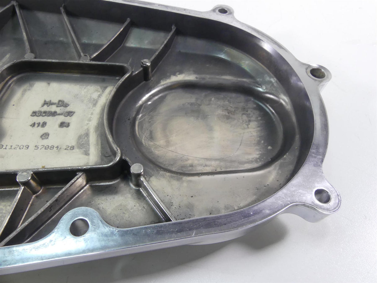 2009 Harley FLHTCU SE4 CVO E-Glide Outer Primary Drive Clutch Cover 60685-07 {{ shop.shopifyCountryName }} - Mototech271