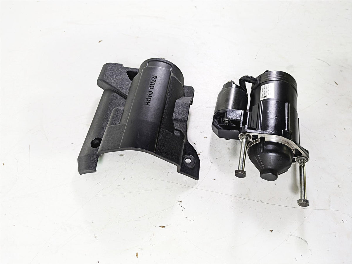2016 Moto Guzzi Stelvio 1200 8V NTX Engine Starter Motor & Cover GU05730730 {{ shop.shopifyCountryName }} - Mototech271