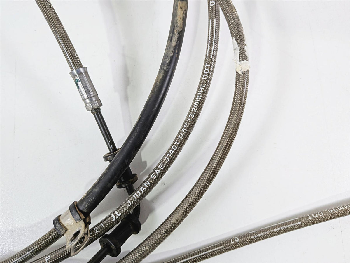 2022 Polaris RZR Turbo R Ultimate Flexible Rear Brake Line Set 1913980 1913981-Mototech271