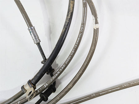 2022 Polaris RZR Turbo R Ultimate Flexible Rear Brake Line Set 1913980 1913981-Mototech271