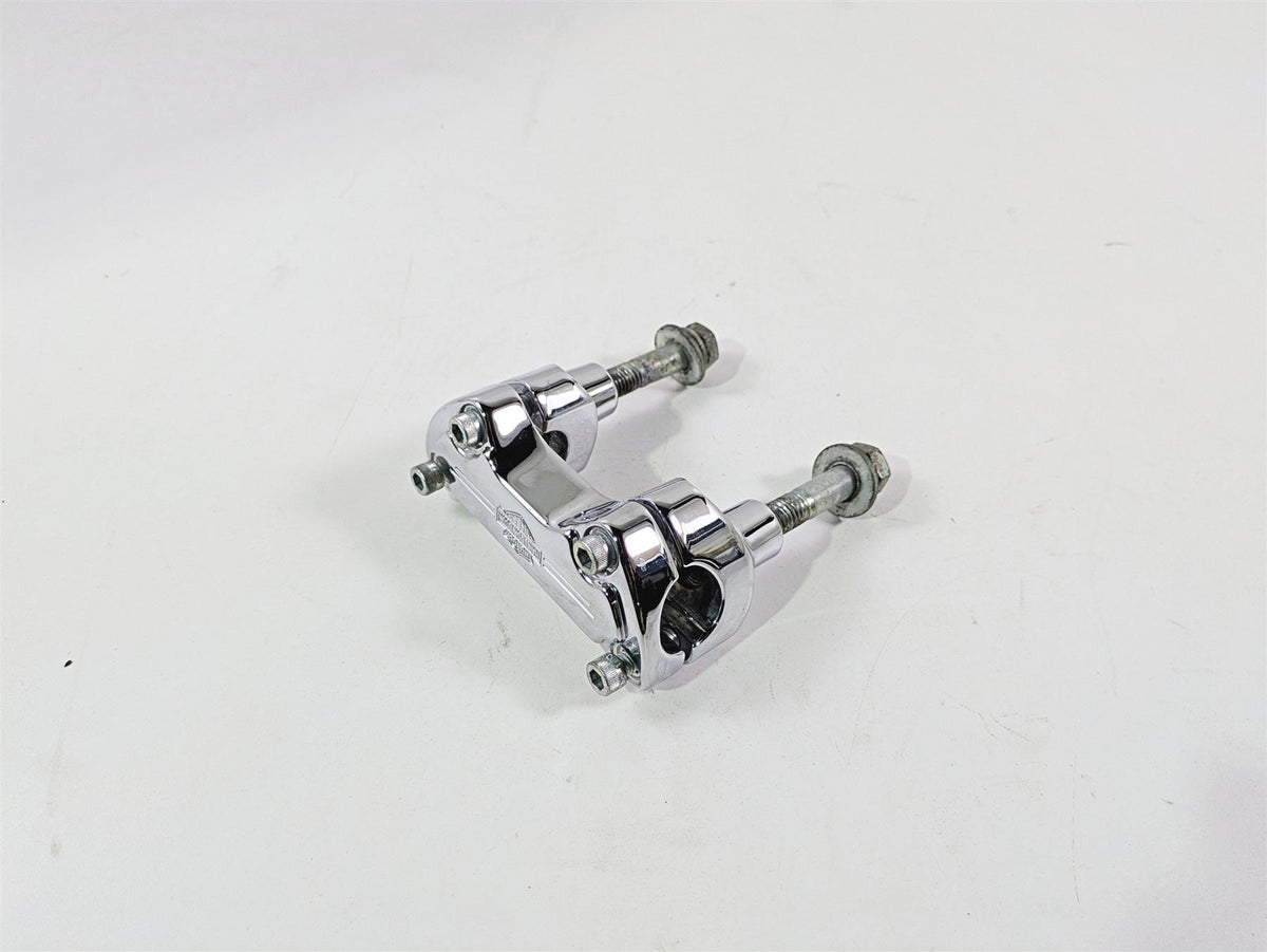 2004 Harley Softail FXSTDI Deuce Chrome Short Handlebar Riser Holder Set {{ shop.shopifyCountryName }} - Mototech271
