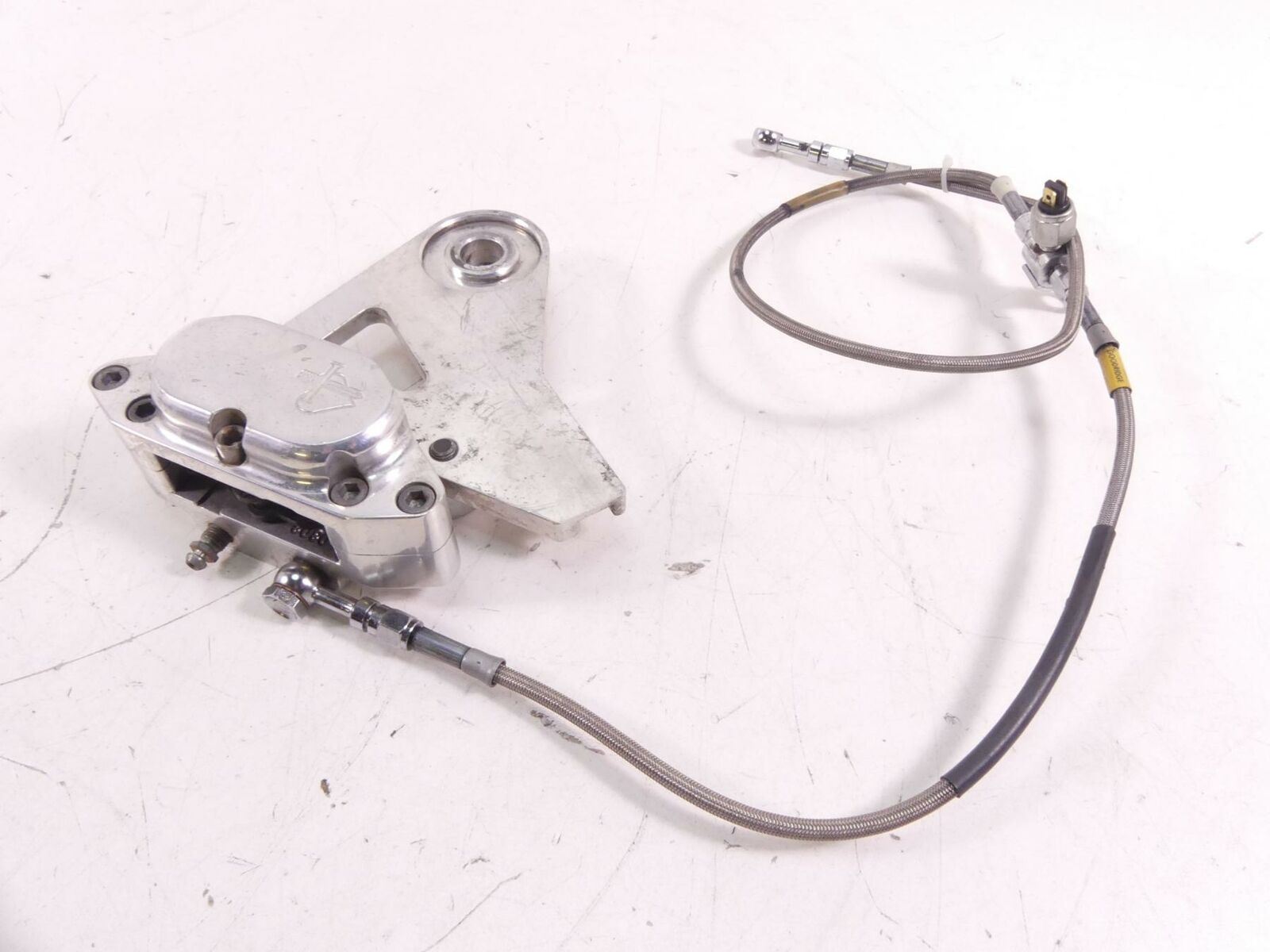 2003 Indian Spirit Springfield Rear Brake Caliper Pad + Bracket & Lines 53-176 {{ shop.shopifyCountryName }} - Mototech271