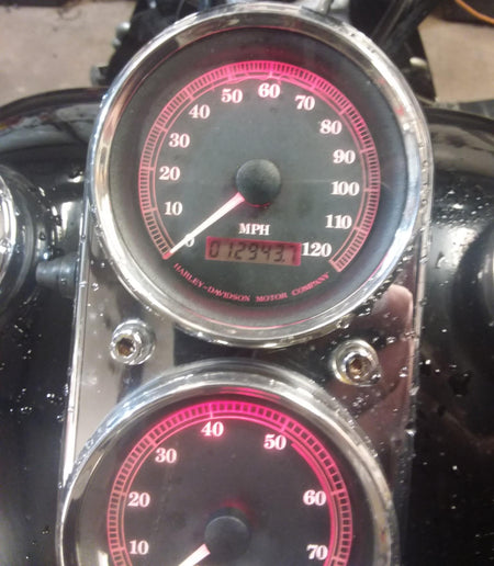 1995 Harley Dyna FXDL Low Rider Speedometer Tachometer 12K Gauges 67025-95 {{ shop.shopifyCountryName }} - Mototech271