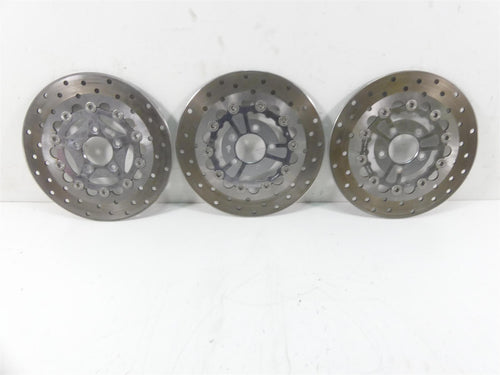 2004 Harley Softail FXSTD SE CVO Deuce Front Rear Brake Rotor Disc Set 44858-02A | Mototech271