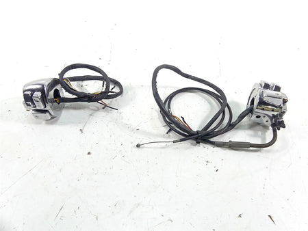 Harley Davidson Sportster Dyna Softail V Rod Chrome Left Right Control Switch Set {{ shop.shopifyCountryName }} - Mototech271