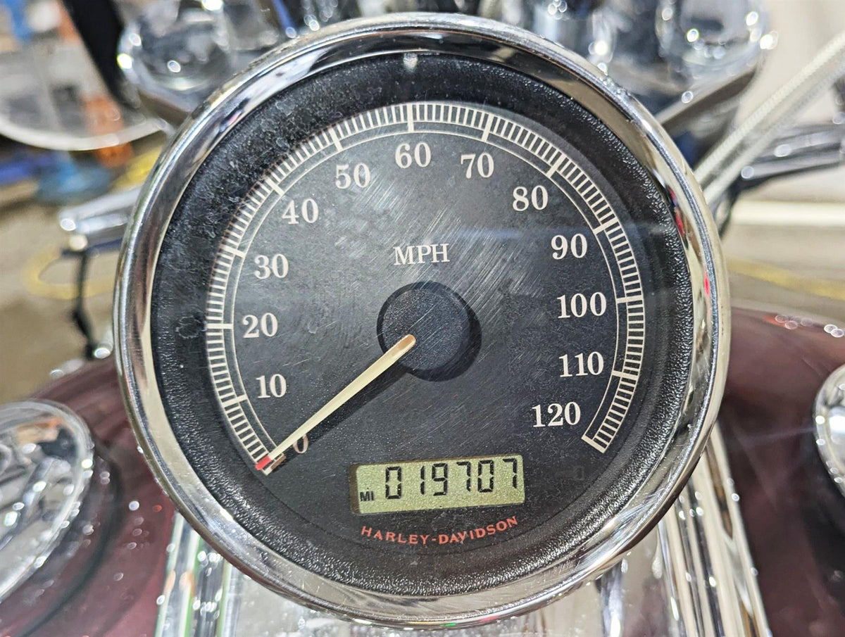 2008 Harley FXCWC Softail Rocker Speedometer Gauge Instrument - 19k 67517-08 {{ shop.shopifyCountryName }} - Mototech271