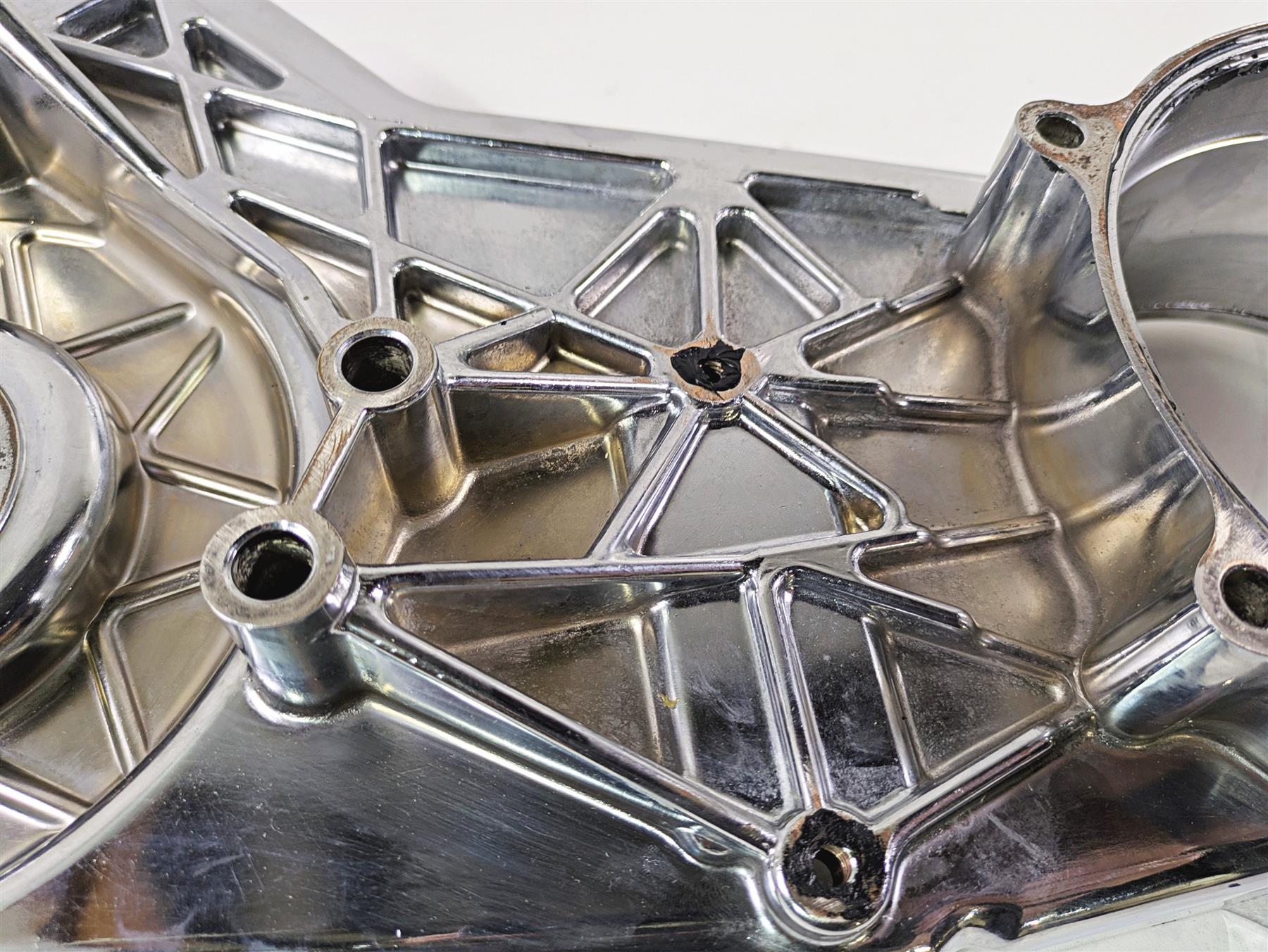 2002 Big Dog Pitbull Chrome Inner Primary Drive Clutch Cover {{ shop.shopifyCountryName }} - Mototech271