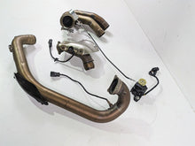 Load image into Gallery viewer, 2013 Ducati Hypermotard 821 SP Exhaust Header Pipe &amp; Servo Set 57013292B
