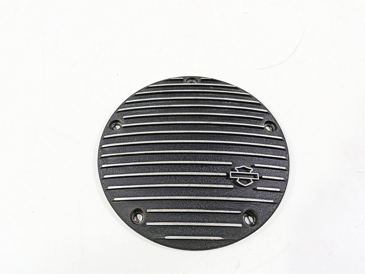 2008 Harley FLSTSB Cross Bones Black Fin Derby Cover 25454-01 {{ shop.shopifyCountryName }} - Mototech271